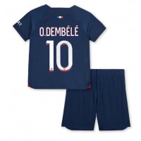 Paris Saint-Germain Ousmane Dembele #10 Domáci Detský futbalový dres 2023-24 Krátky Rukáv (+ trenírky)